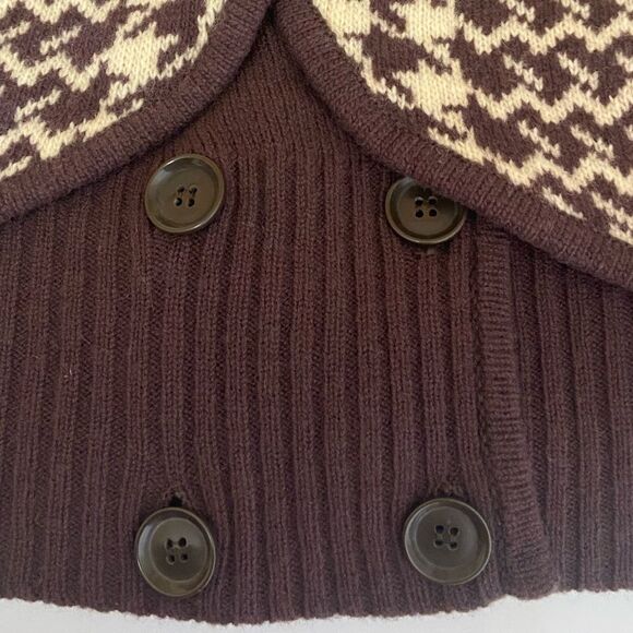 Anthropologie Cartonnier - Wool Brown Jabberwocky Cardigan Sweater - size L NWOT - Picture 10 of 10
